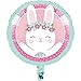 Creative Converting Party Supplies, Bunny Party Mylar Balloon, Balloon, Multicolor, 18in