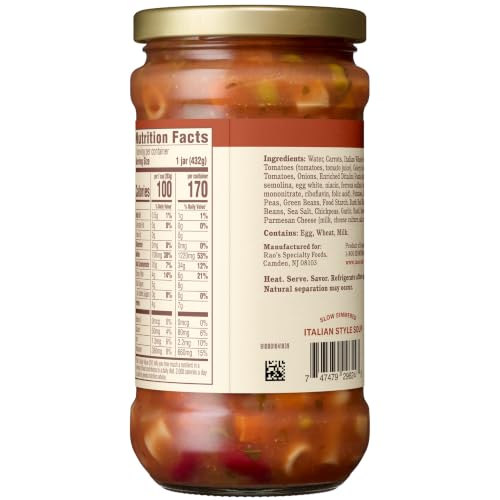 Image of Rao's Made For Home Vegetable Minestrone Soup, 15.25 oz (Pack of 2)
