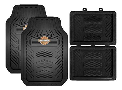 Plasticolor 001671R01 - Set di 4 tappetini Harley Weatherpro