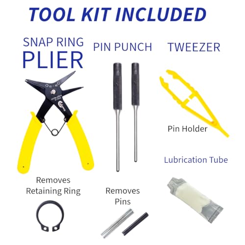 Image of CRWON PTH50 Pallet Jack Wheel Replacement Kit Set Complete