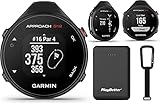 Garmin Approach G12 Golf GPS Handheld Bundle | Includes PlayBetter Portable Charger & Garmin Carabiner Clip | Golf GPS Device 2021 | Compact, 42,000+ Courses, Pocket Rangefinder | 010-02555-00
