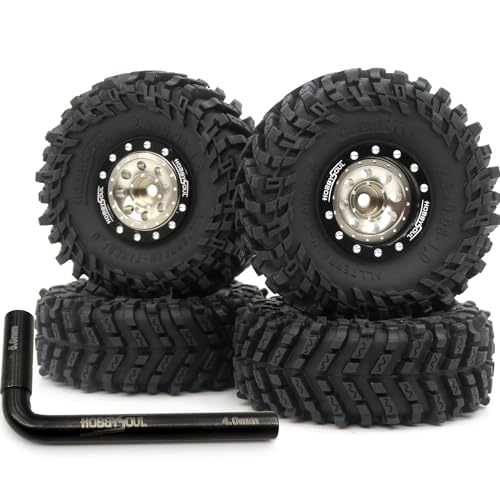 Jantes hexagonales Champagne noires 7 mm pour TRX4M SCX24