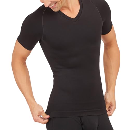 SPANX Mens Ultra Sculpt Cotton Spandex V-Neck - Mens Base Layer - Everyday Support - Breathable & Moisture Wicking product thumbnail 5