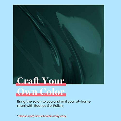 Image of Beetles Green Gel Nail Polish, 15ML 0.51OZ Dark Color Soak Off UV Nail Lamp Forest Gel Polish Manicure Salon DIY Fall Nails Art Design Decoration at Home