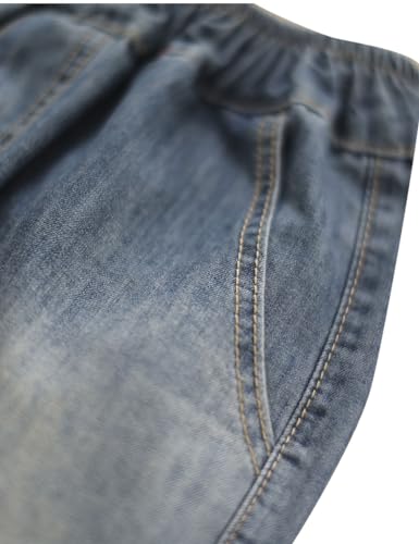 Jean déchiré à patch imprimé résolvant le problème de taille trop large