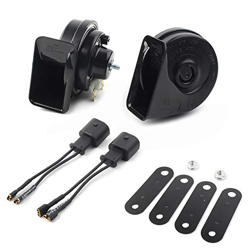 GZYF Car Auto 125DB 12V Electric Snail Horn with Horn Adaptor Wiring Harness for BMW 1 2 3 4 5 6 7 Series, X3 X4 X5 X6