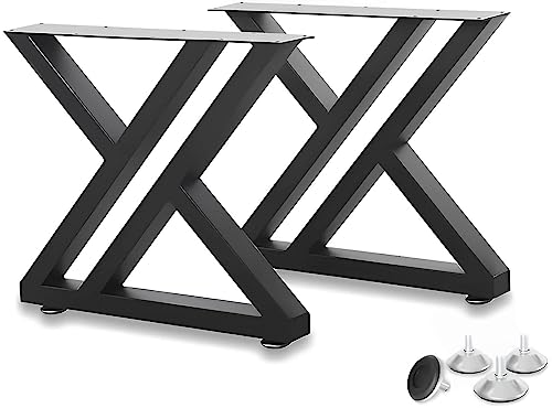 Fjankui Coffee Table Legs 16 Inches Tall, Modern Metal Bench Legs, Triangular Industrial Heavy Duty Coffee Table Base, Diy Iron Side Table Legs, With 4Pcs Floor Protectors #TOP5
