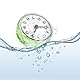 Joyzan Badezimmer Uhr, Duschuhr mit Saugnapf Mini Badezimmeruhr wasserdichte Badewannen Sauguhr Runde Wanduhr Spiegeluhr Dekoration Küchenuhr für Dusche Waschraum Küche Toiletten Wand Fenster