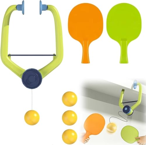 Image of Table Tennis Set - LETEST Game for KI Indoor Hanging Table Tennis Trainer for - Indoor Sports Toy for Kids Activities, Gifting, and Skill Development Extra 3 Bolls - Age 6 (A Multi)