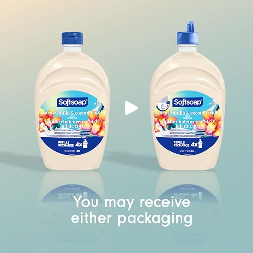 Image of Softsoap Moisturizing Liquid Hand Soap, Warm Vanilla and Coconut Milk, 50 oz Refill (Pack of 2)