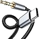 USB C auf Aux Kabel 1M, USB C auf 3.5mm auf Klinke Kabel, Aux Typ-C Audio Klinkenkabel Adapterkabel Jack für iPhone 16 15, für Samsung Galaxy S23/S22/S21, Huawei P40/P30, Home/Car Stereos usw