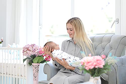 Image of BaeBae Goods Swaddle Blanket, Adjustable Infant Baby Swaddling Wrap Set of 4, Baby Swaddling Wrap Blankets for Boys and Girls Made in Soft Cotton (3-6 Months)