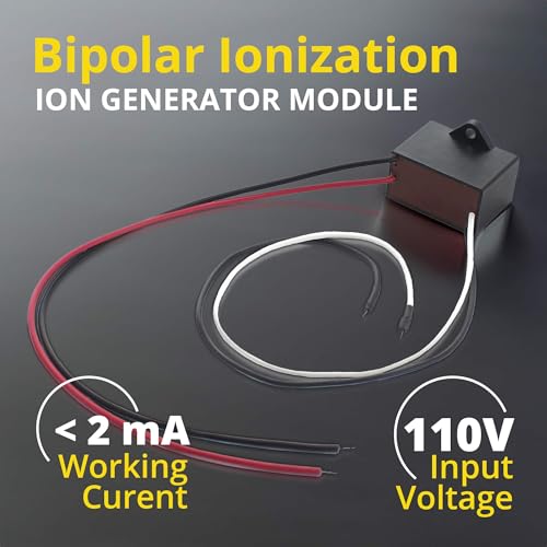 Image of Bipolar Ion Generator Module, AC 110V 60Hz Positive and Negative Ionization Replacement Component for Compatible HVAC, VAV and Related Equipment with Stainless Steel Micro Needle Pin