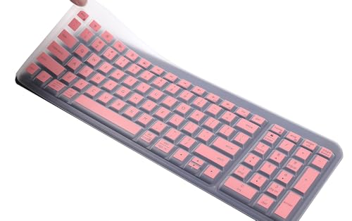 Protector de teclado de silicona compatible con Logitech K250 miniatura 3