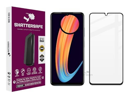 Image of Shattersafe Oleophobic Tempered Glass Screen Protector Compatible For Infinix Hot 30i [Pack of 1]. Edge To Edge Full Screen Protection With Easy Installation Kit & Case Friendly Fit.
