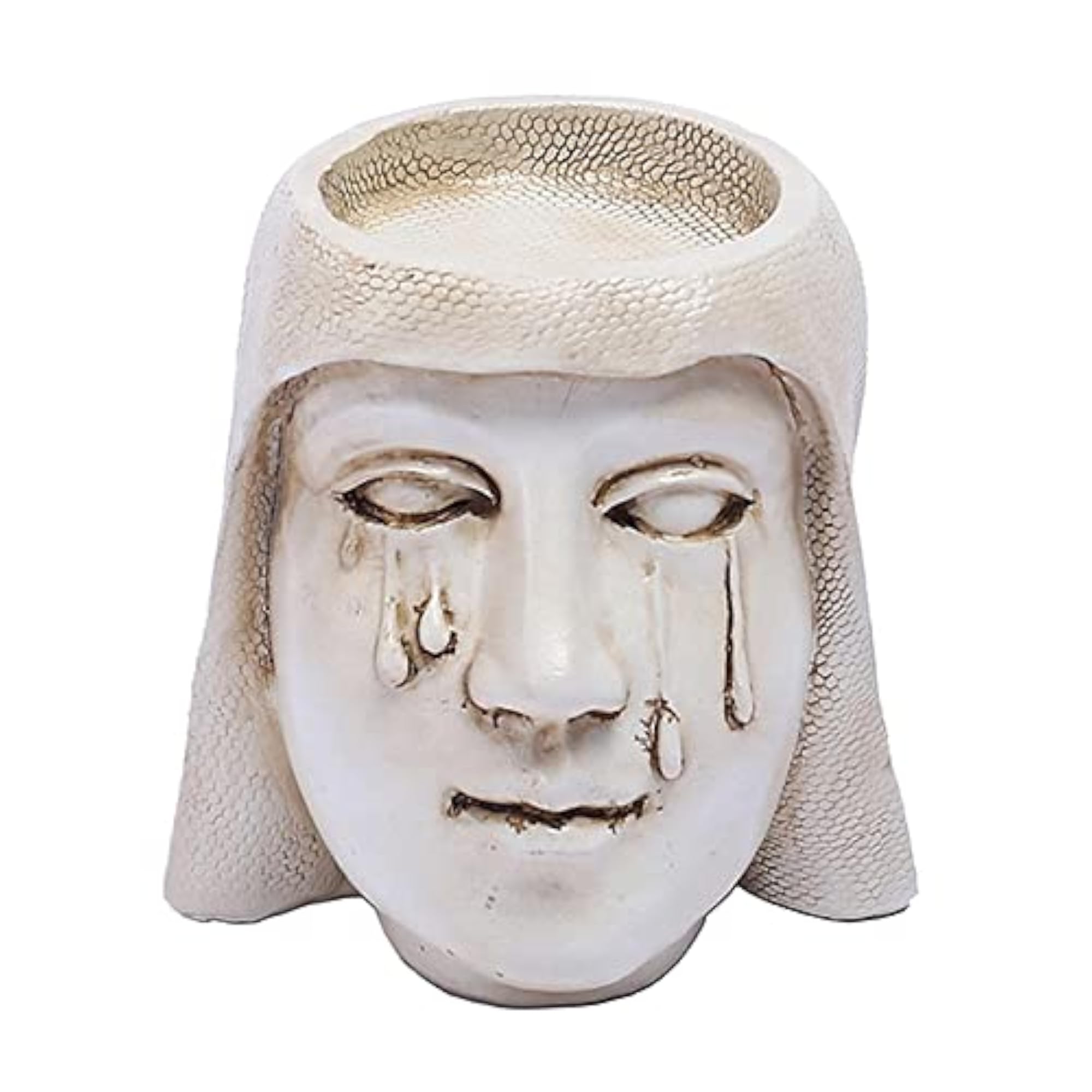 Virgin Mary Resin Statue Candlestick