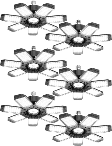 LED Garage Lights 200W 6 Pack E26/E27 Ceiling LED