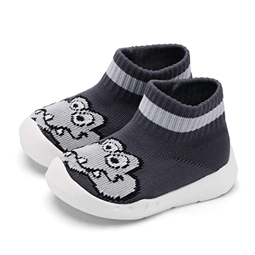 Image of Engtoy Baby Shoes Sock Shoes Baby Walking Shoes Infant Non-Slip Breathable Slippers with Soft Rubber Sole Baby Boys Girls Slip On Sneakers