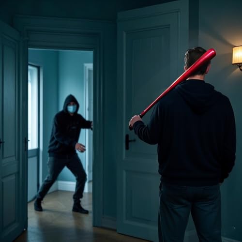 Baseballschläger 32 Zoll (82cm), Bat Baseballschläger Aluminium mit Rutschfester Griff, die Beste Größe für Baseball und Selbstverteidigung (Rot)