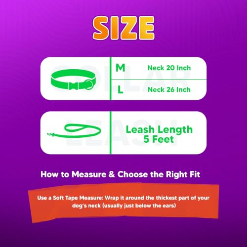 Image of Adil's Biothane Waterproof Dog Collar, Dog Leash & Collar Leash Combo | Heavy Duty TPU Coated Webbing | Adjustable Quick Release Buckle | Odour Resistant (Forest Green, M-18, Collar & Leash Combo)
