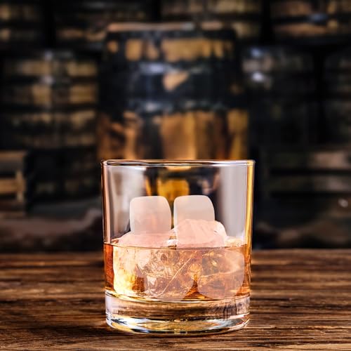 Healeved Whisky-Steine, Quarz, wiederverwendbar, Eiswürfel, Stein, für Getränke, praktisches und ästhetisches Zubehör für Whiskey und andere Getränke, 6 Stück