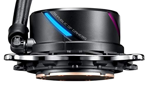 ASUS ROG STRIX LC 240 RGB Cooler CPU All-in-One ROG con Illuminazione Addressable RGB, Aura Sync, Rivestimento Pompa NCVM e Ventola del Radiatore ROG 120 mm