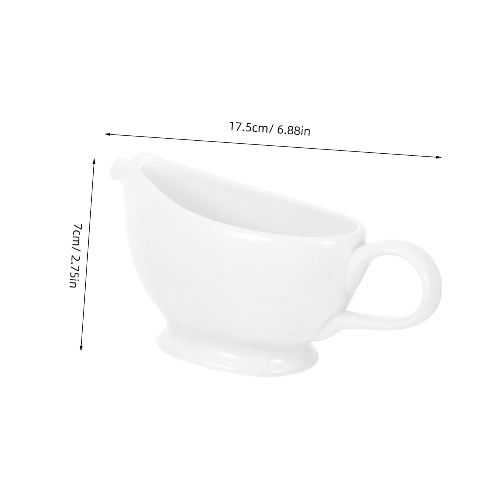 MAGICLULU Ceramic Sauce with Gravy Boat Lid Milk Jar Lid Perfect for Sauces Gravy Milk Jugs 300ml