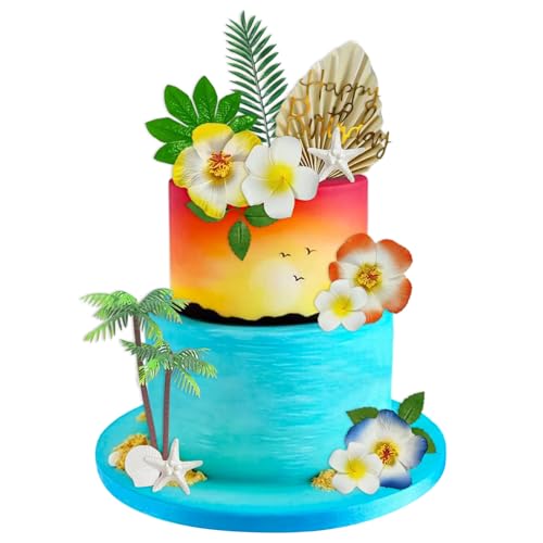 moana hawaiian beach surf decoracion de tarta de cumpleaños topper para fiesta de baño en la playa luau birthday baby shower party supplies