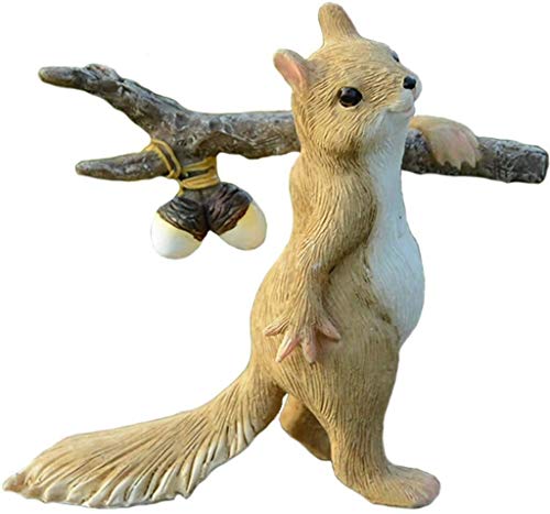 Mini statue d'écureuil mignon : cadeau idéal pour bureau