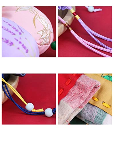 Bolsa de seda para joyas, set de 4 sachets chinos tradicionales miniatura 3