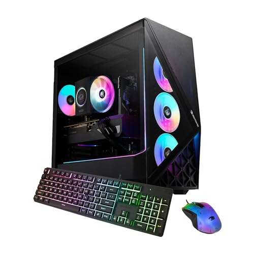 Image of iBUYPOWER Slate Gaming PC Desktop Computer Intel Core Ultra 5 250KF Plus CPU, NVIDIA RTX 5060Ti 8GB GPU, 16GB DDR5 RGB 5200MHz RAM, 1TB NVMe SSD, Windows 11 Home, Gamer Keyboard and Mouse - SBI5N56T01