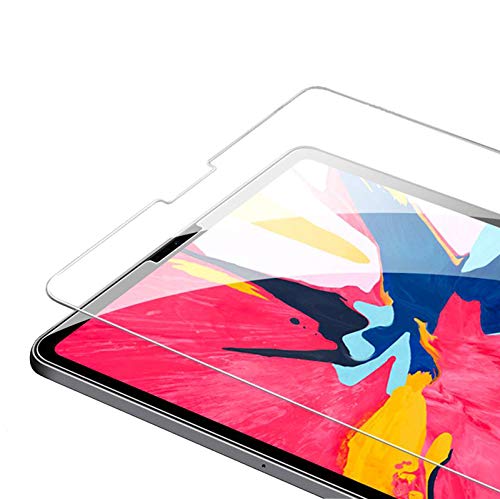 Lobwerk 2-in-1 Set of 2 Protective Glass Films for Apple iPad Pro 2018/2020/2021 Air 4 2020 10.1 Inch Tablet Display Protection Display Glass