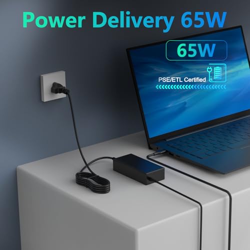 FSJTD Universal 65W 45W USB C Laptop Charger Compatible with HP Chromebook - image 6