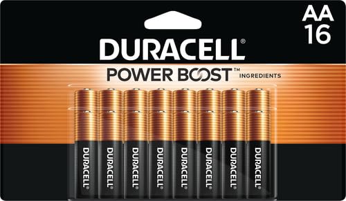 Image of DURACELL Coppertop AA Batteries, 12-Year Shelf Life, Long-Lasting, 16 Count (Pack of 12)