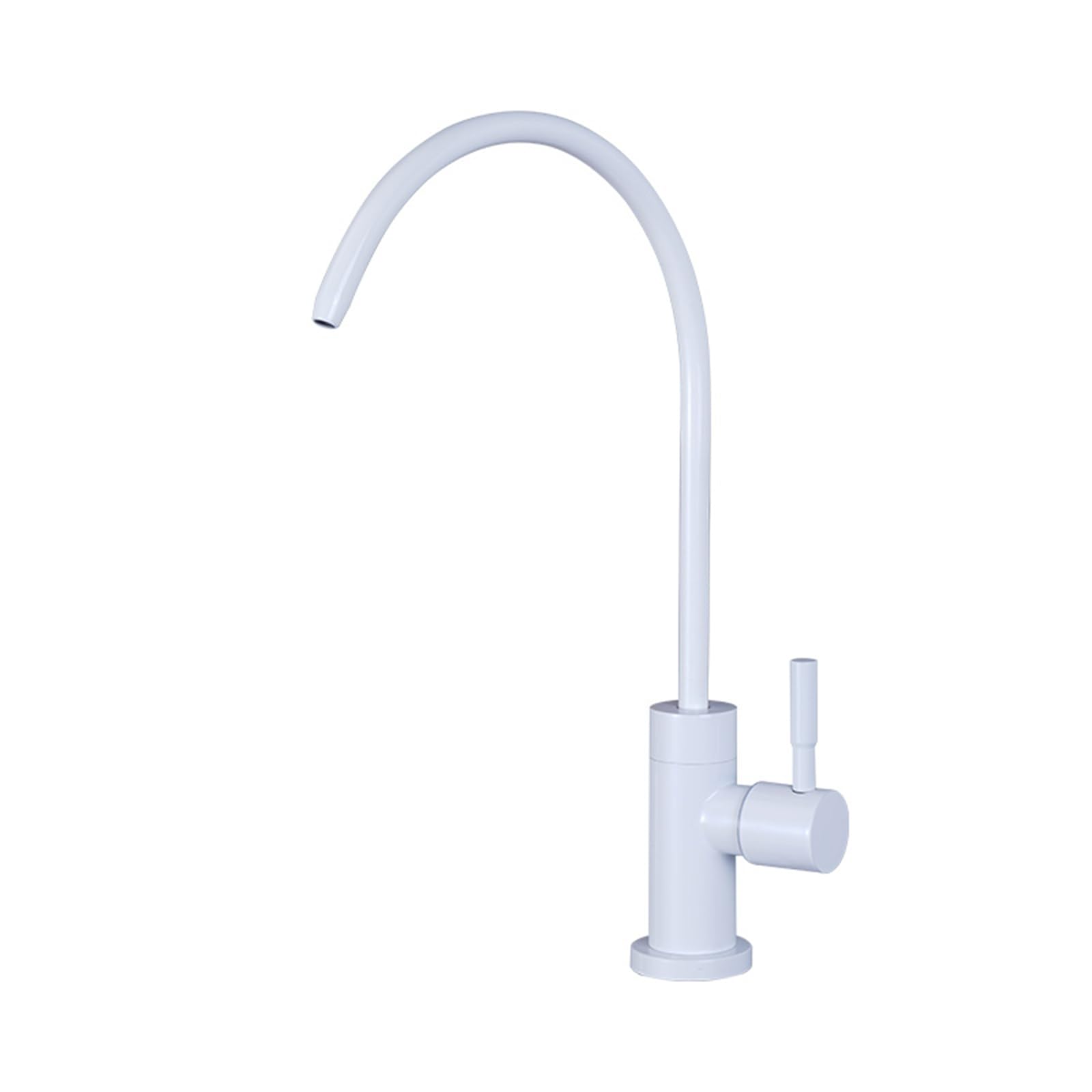 Rubinetto da Cucina a Doppia Leva Rubinetto per Acqua Fredda monoforo Miscelatore per lavello da Cucina in Ceramica Bianca Elegante per la casa e Facile da installare