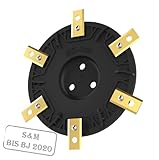 BEOS® PREMIUM Mähroboter Tuning-Messerteller für 6x Klingen - glasfaserverstärkte Messerscheibe - Rasenroboter Drehscheibe für 6 Messern - Worx Landroid S&M (bis BJ 2020), Landxcape, Kress & Einhell