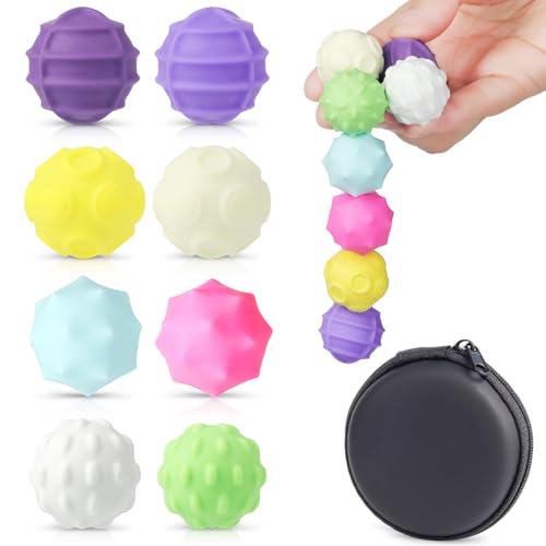 Magnetic Balls Fidget Toys for Teens & Adults, 8Pcs Multi Color S...