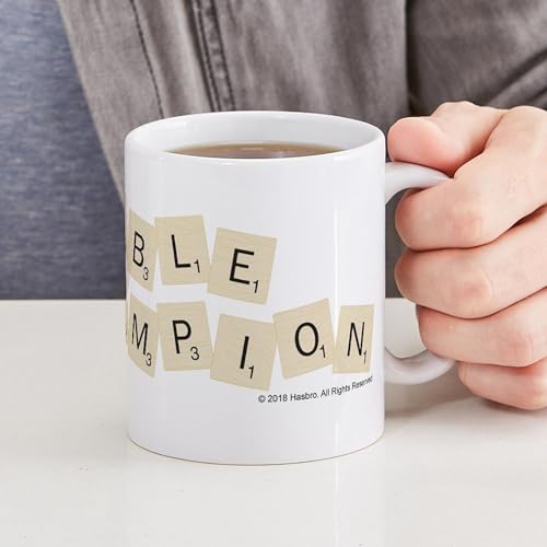 Taza de cerámica de 11 oz CafePress Scrabble Champion miniatura 6