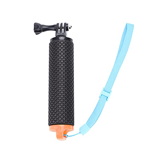 BTSEURY Anti Slip Floating Bobber Stick with Floaty Hand Grip Monopod Ideal for, Xiaomi Yi Perfect Action Camera Diving Accessory (Orange)