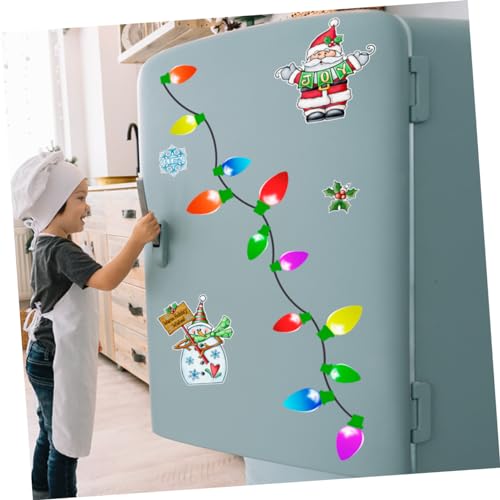 Decoración hogar y auto con imanes de nevera navideños reutilizables sin residuos 2