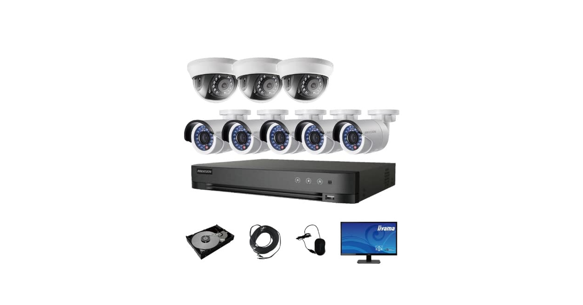 ■新品 HDD2TB HIKVISION 防犯カメラ 屋外  243万画素 8台 防犯カメラ PTZ 屋内 パノラマ 243万画素 HIKVISION（ハイク