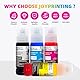 JoyPrinting E104 Tinte Kompatibel für Epson E104 Tintenflasche Multipack für Ecotank ET-2820 ET-2710 ET-2720 ET-2815 ET-2810 ET-2826 ET-1810 ET‑2711 ET-2712 ET-2715 ET-2714 ET-2721 ET2726 Druckertinte