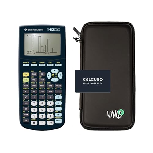 Texas Instruments TI-82 Stats - Set di calcolatrice + Erweiterte Garantie + Schutztasche