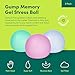 Speks Gump Stress Balls - Silky Soft Memory Gel - Squishy Fidget Toy for Kids and Adults - Multicolor - Pack of 3
