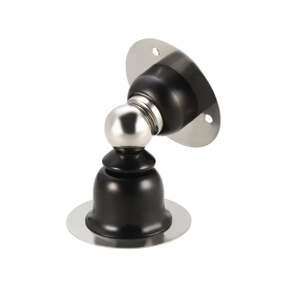 Nvsfzgiyg Nero Magnetic Door Stopper Stainless Steel Stop Catch Holder With Screws Black