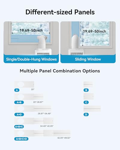 Image of Feelfunn 14,000 BTU Portable Air Conditioners - 3-in-1 Portable AC Unit Cools Up to 750 Sq.Ft., with App /Wifi /Remote Control, Dehumidifier & Fan Modes, Window Mounting Kit, Ideal for Bedroom, Dorms