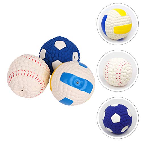 Scicalife 3Pcs Pet Bola Toysqueaky Bolas Cão Cães Brinquedos Interativos Brinquedos Do Cão