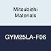 Mitsubishi Materials GYM25LA-F06 GY Series Standard Modular Blade, M25 Size, Left Hand, 0.118"/0.125"/0.128" Seat, 0.236" Grooving Depth