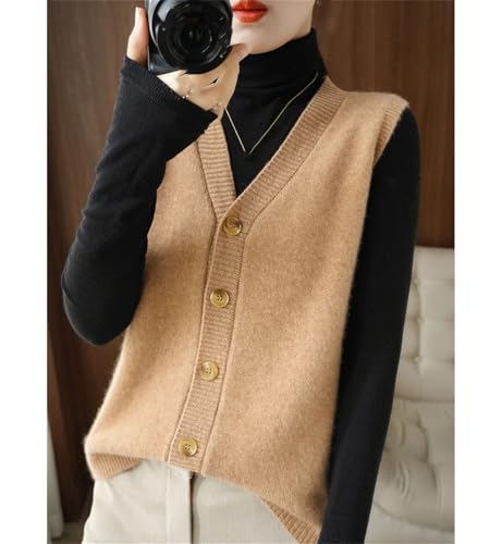 Women's cashmere cardigan Women's cashmere vest cardigan sweater vest Women's cardigan sleeveless sweater4