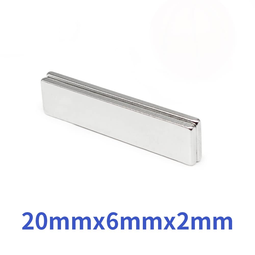 10/20/30/50/100/200 個 20 &times; 6 2 ブロック強力な強力な磁石レアアースネオジム磁石 ミリメートル永久磁石